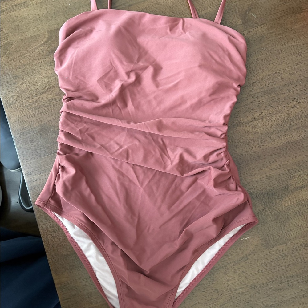 Cupshe Milk Chocolate brown Ruched One-Piece Swimsuit